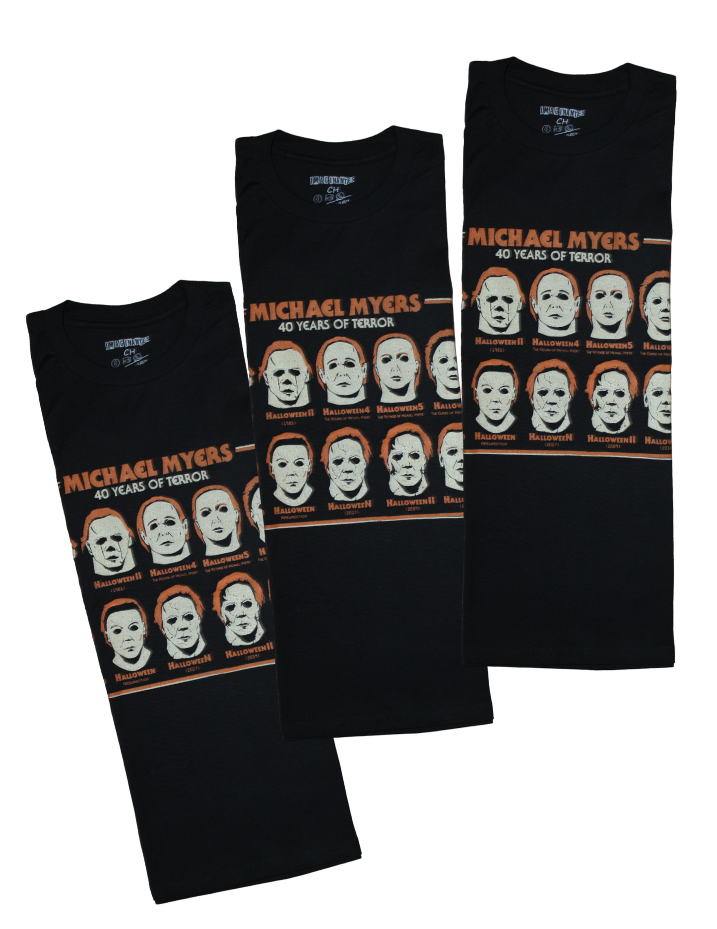 Playera Diseño Michael Myers Rostros Unisex