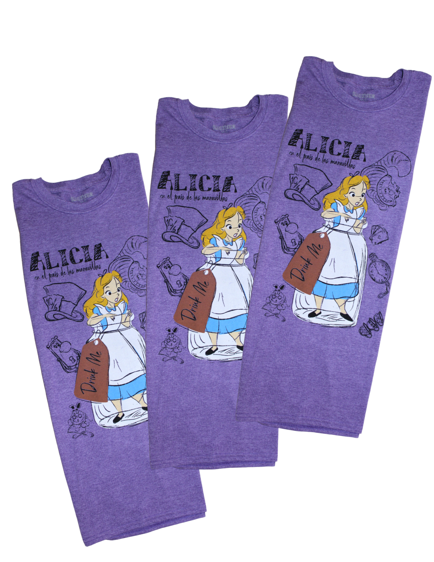 Playera Diseño Alicia en el país de las maravillas Unisex