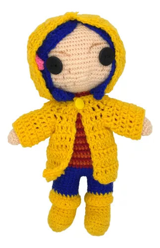 Muñeca Coraline Y La Puerta Secreta De Crochet.