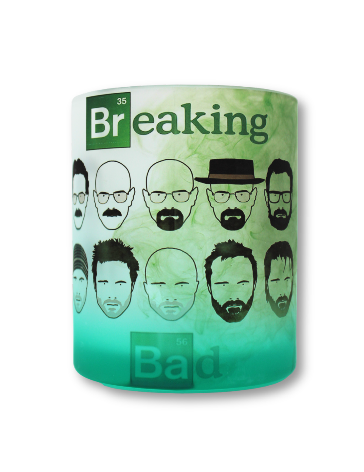 Taza De Vidrio Breaking Bad Verde