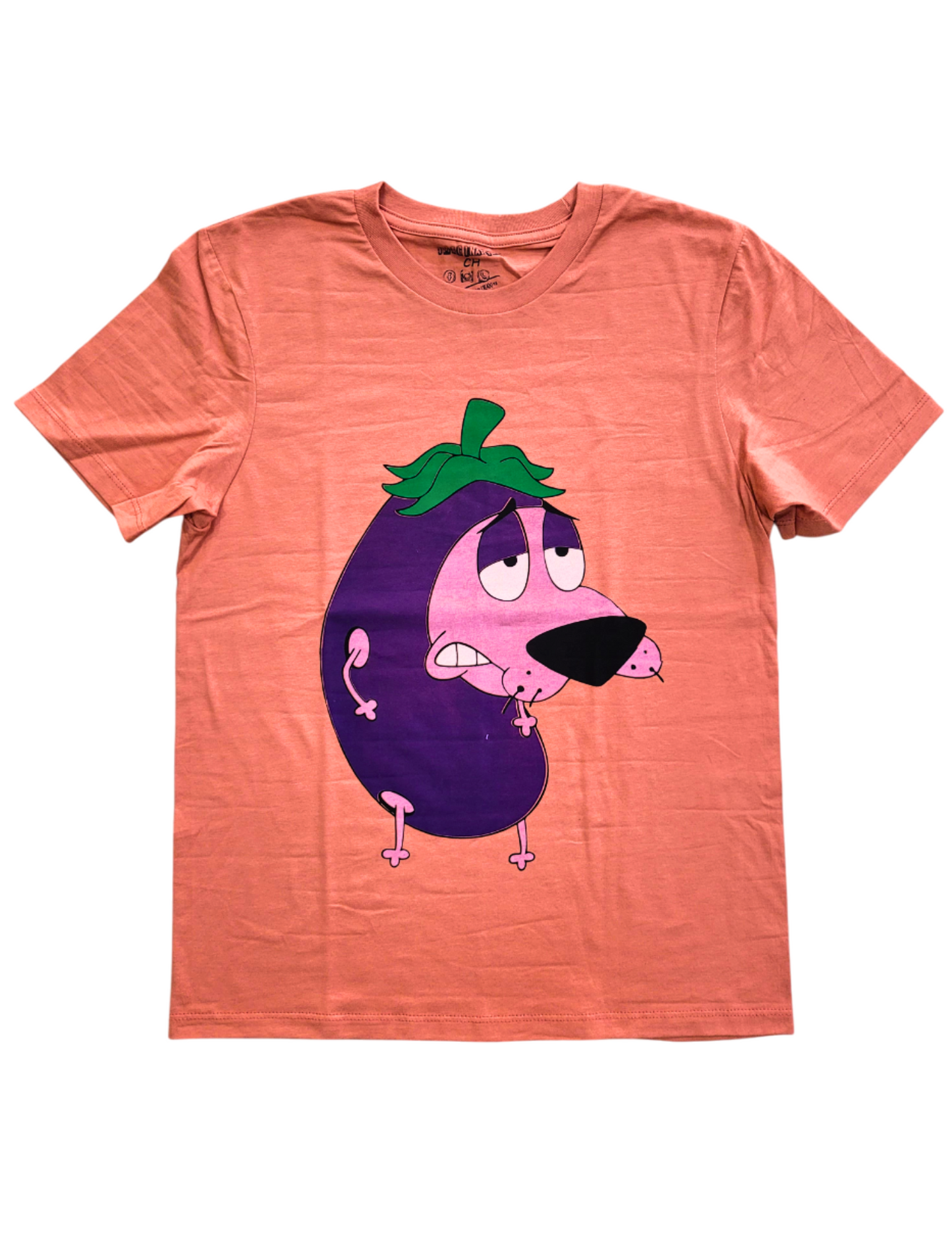 Playera Diseño Perro Coraje Berenjena Unisex