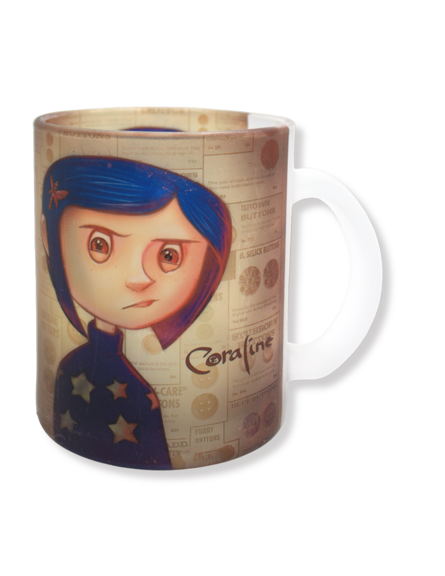 Taza De Vidrio Coraline Color Café