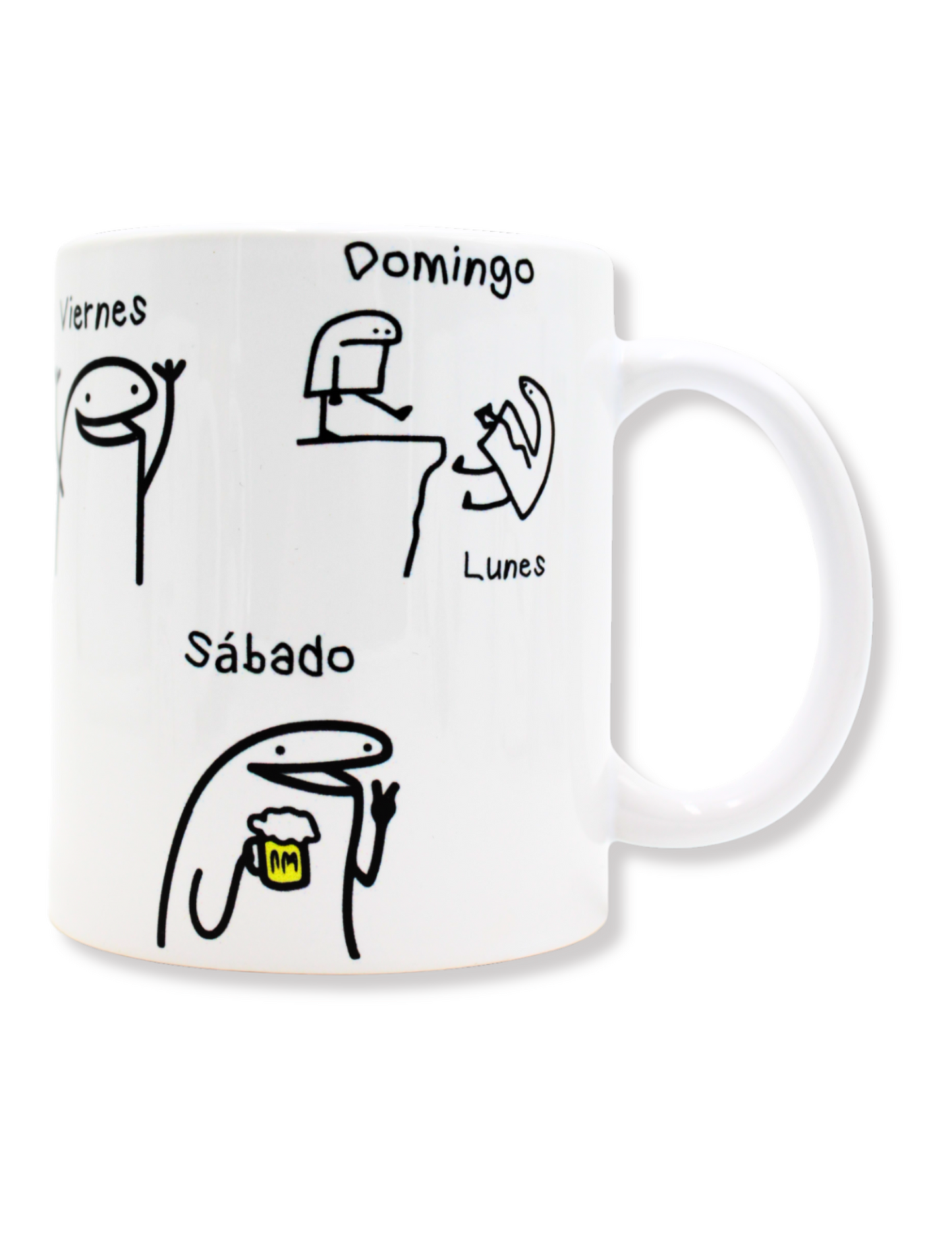 Taza De Cerámica Deformitos Días De La Semana