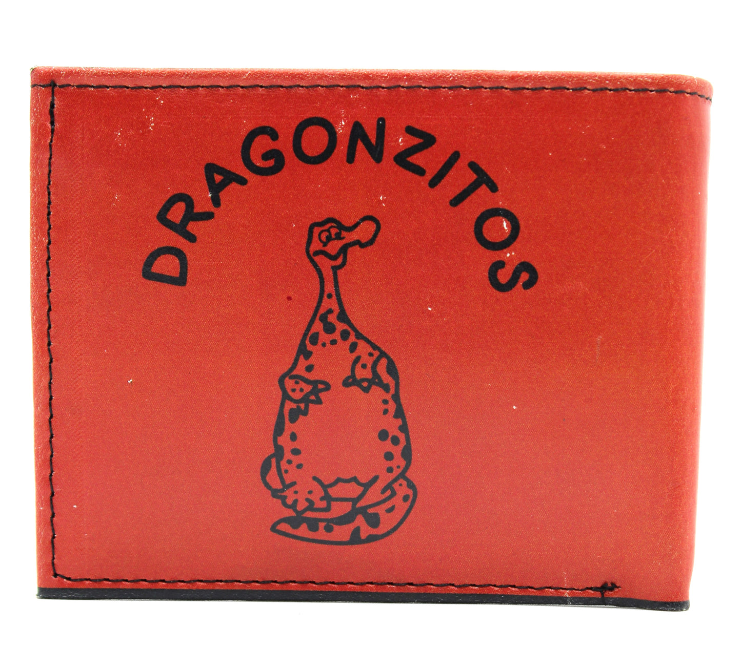 Cartera Hombre De Piel Dragoncito Naranja