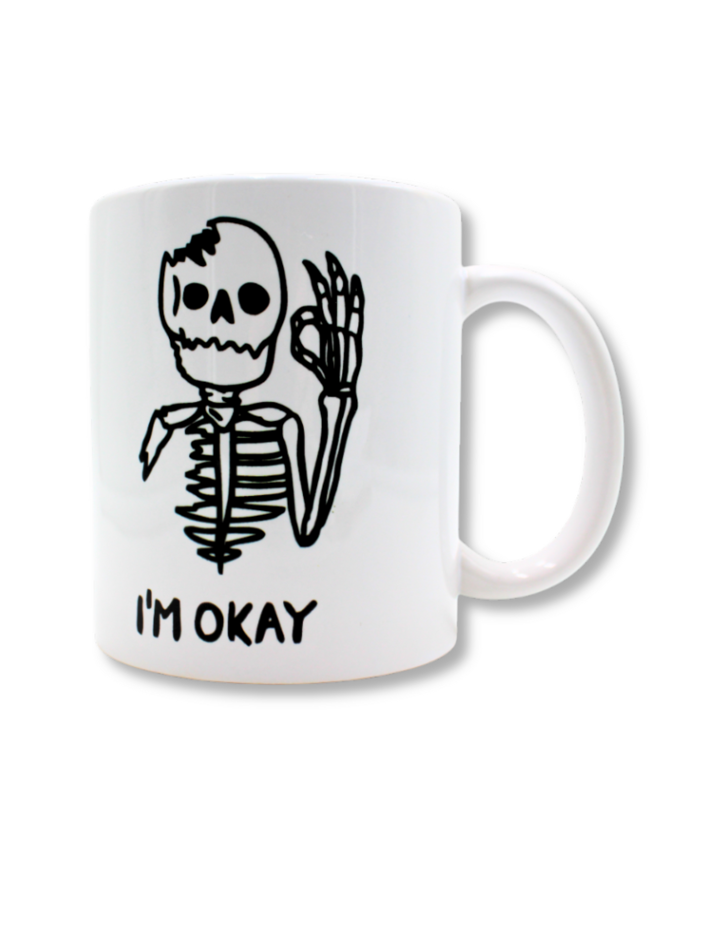 Taza De Cerámica Calavera I´m Okay