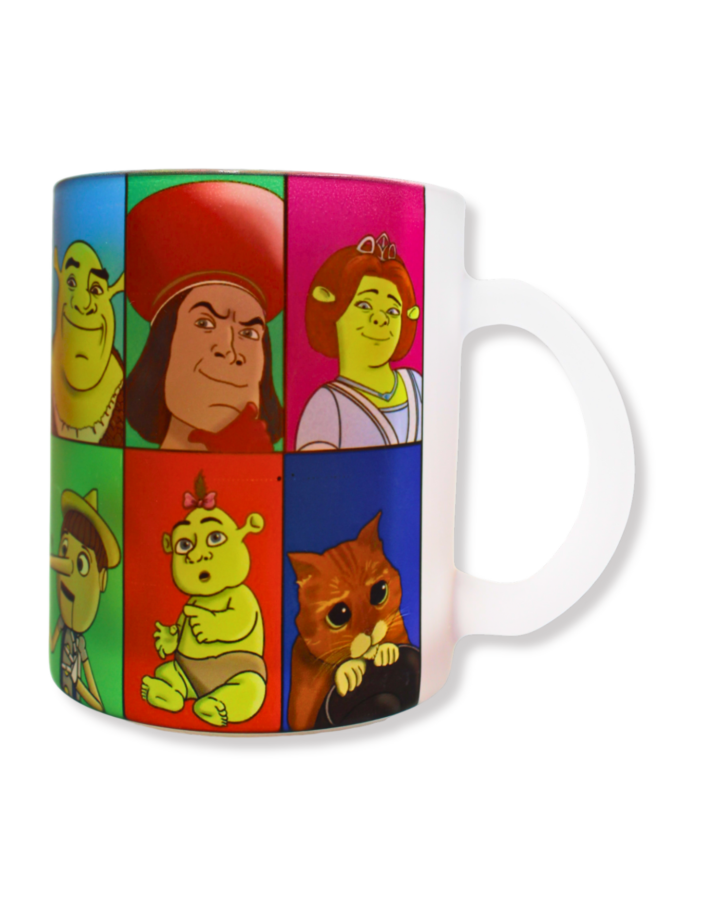 Taza De Vidrio Shrek Personajes