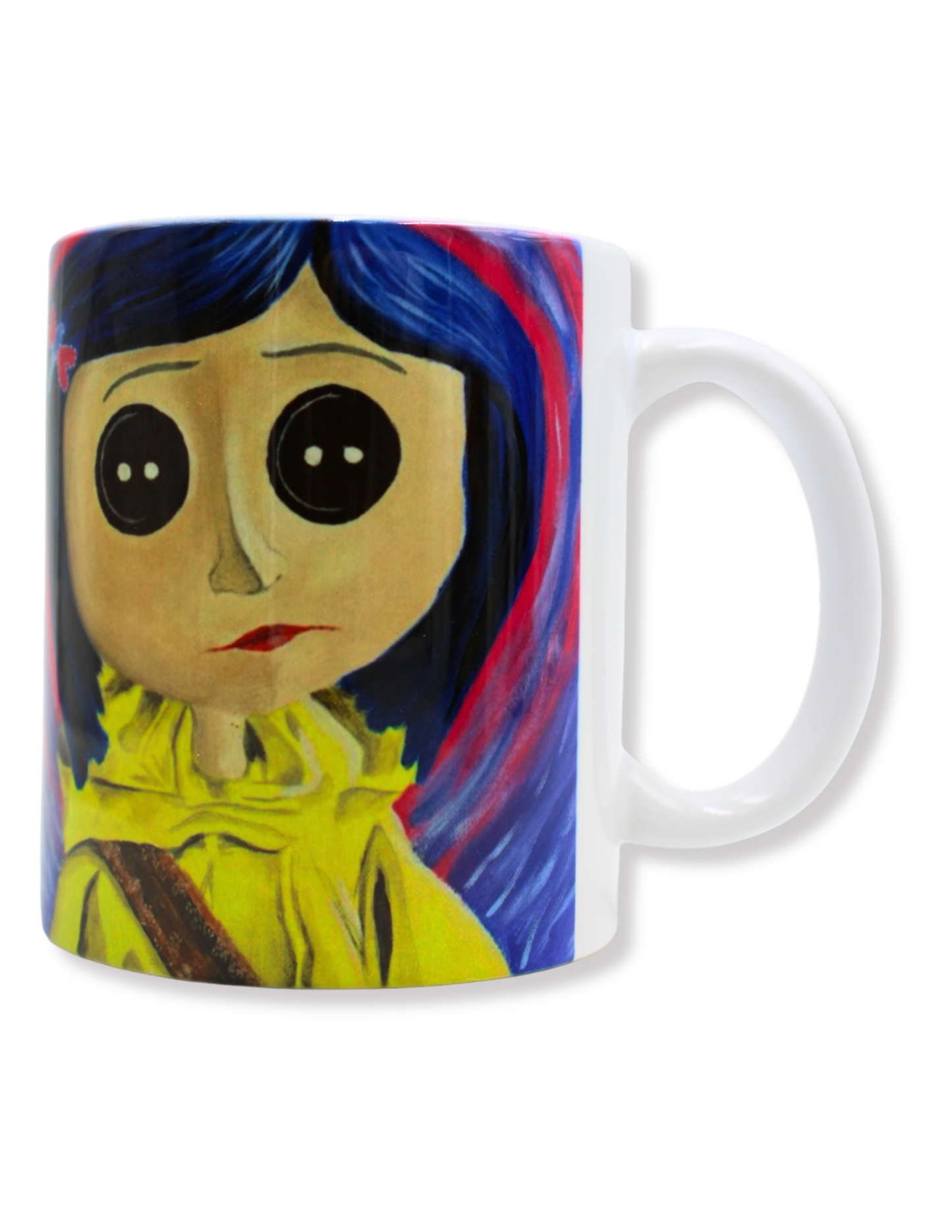 Taza De Cerámica Coraline Jones Botones