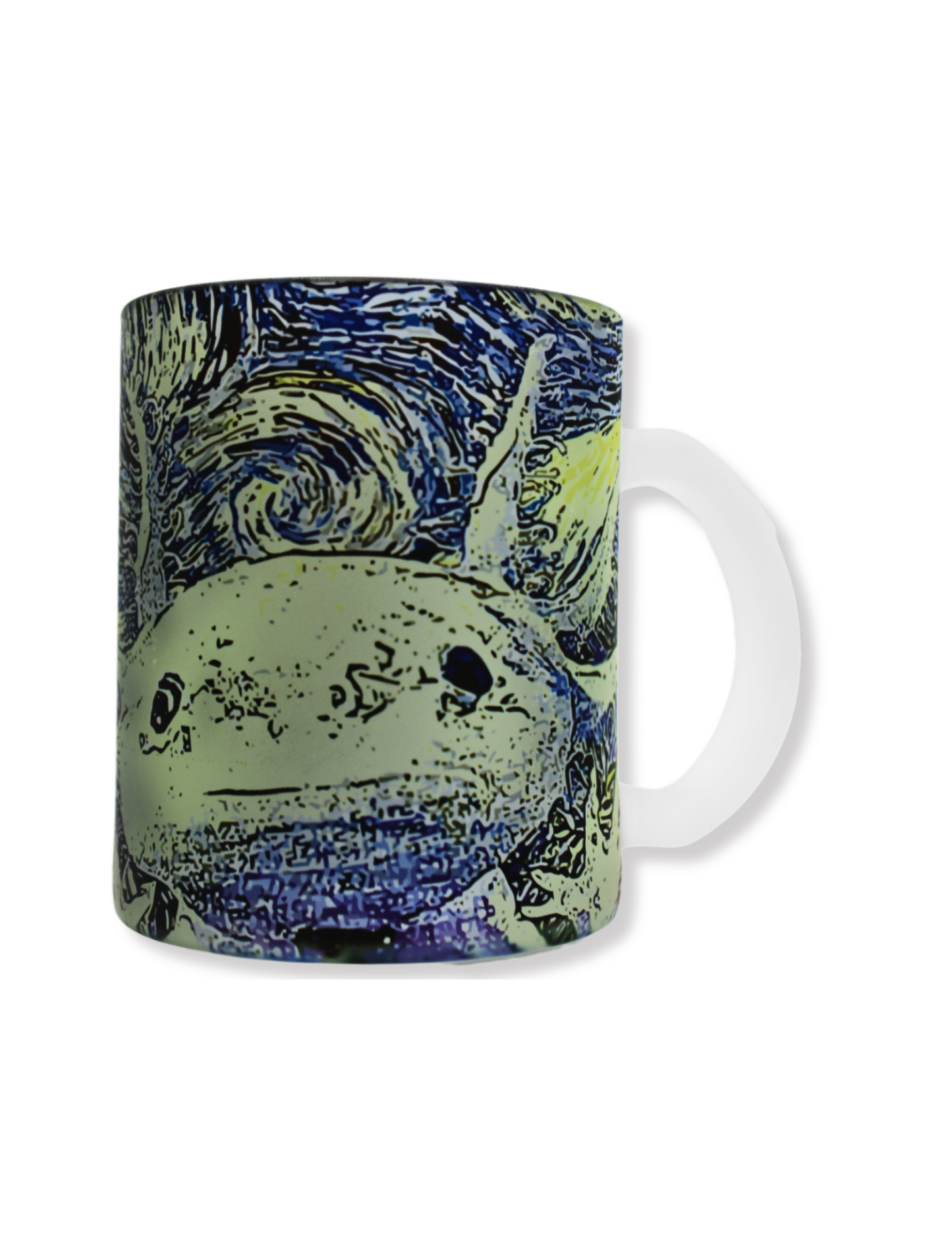 Taza De Vidrio Noche Estrellada De Ajolote