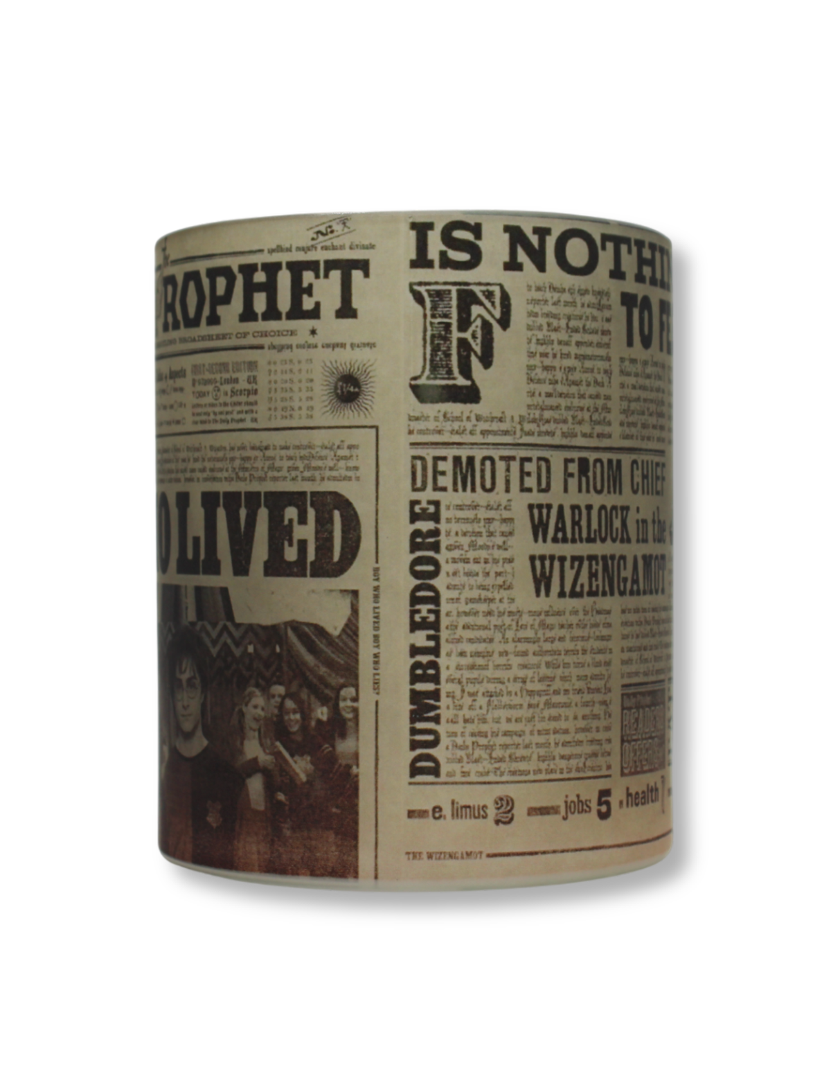 Taza De Vidrio Harry Periodico