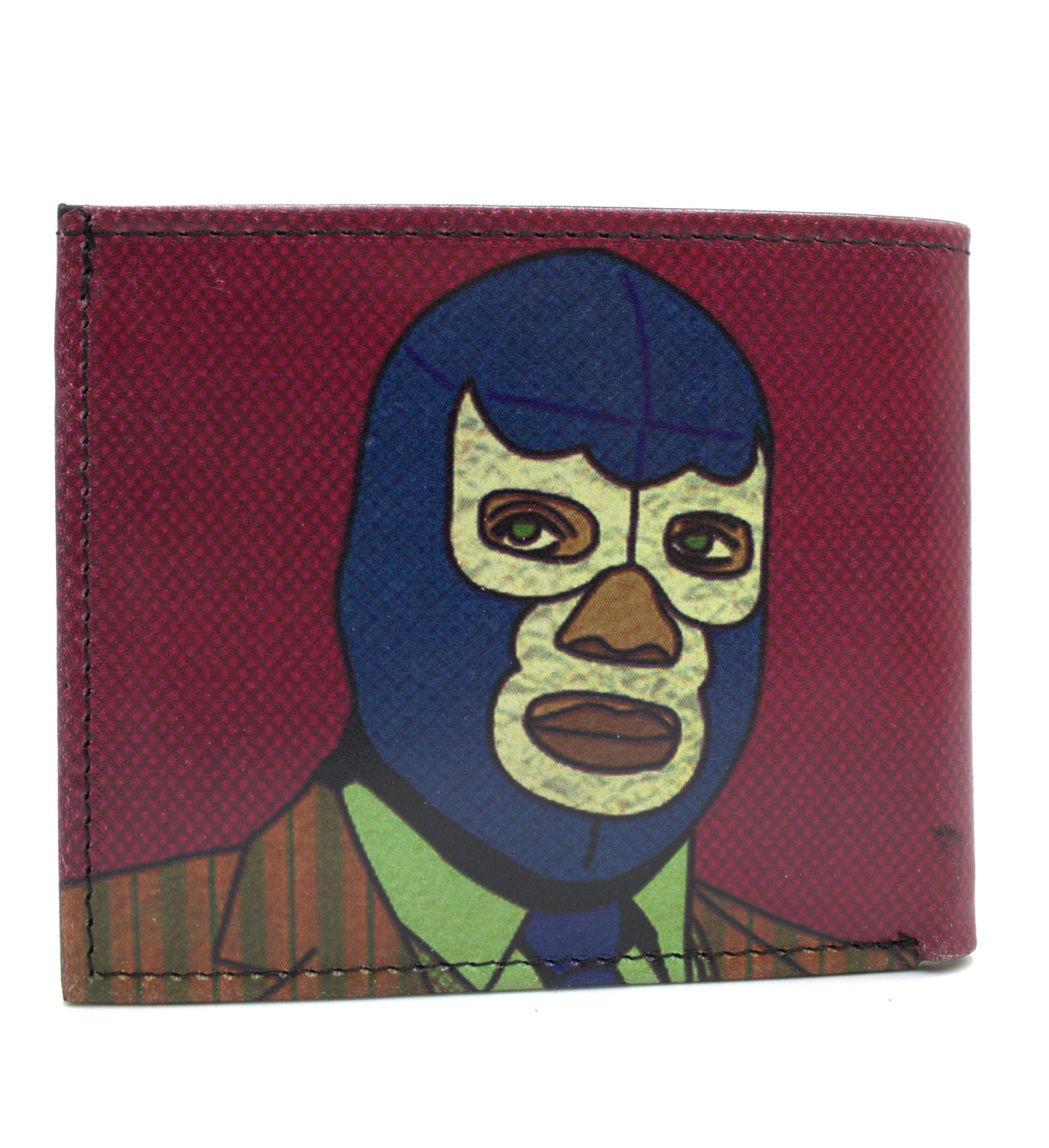 Cartera Hombre De Piel Blue Demon