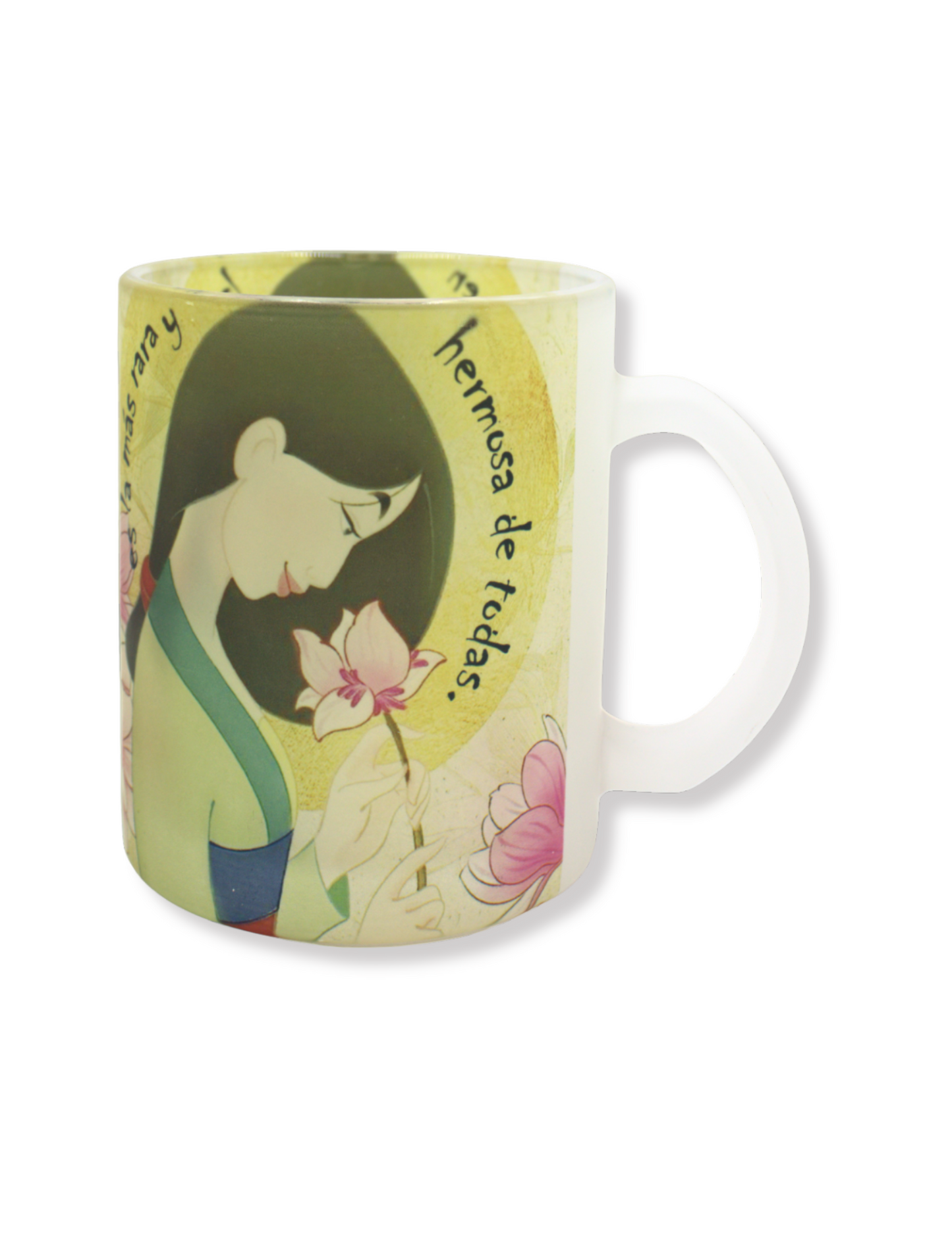 Taza De Vidrio Princesa Mulán