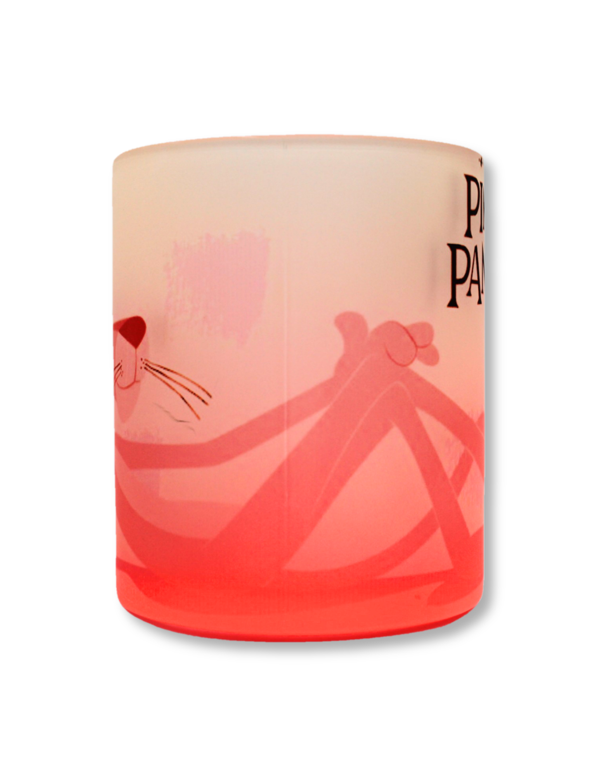 Taza De Vidrio Pantera Rosa