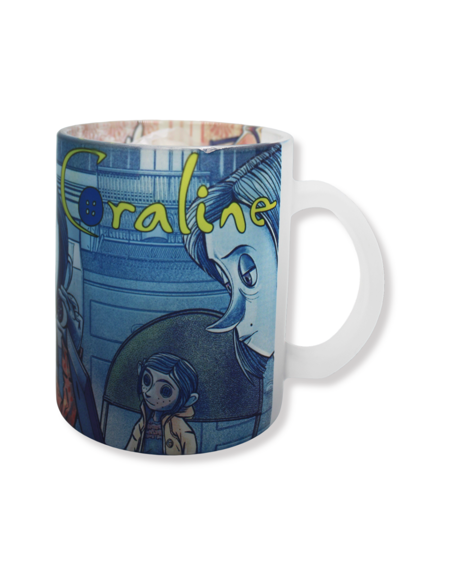 Taza De Vidrio Papás De Coraline