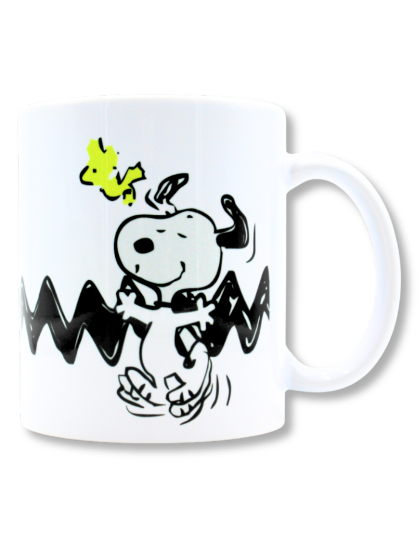Taza De Cerámica Snoopy Franja Zigzag