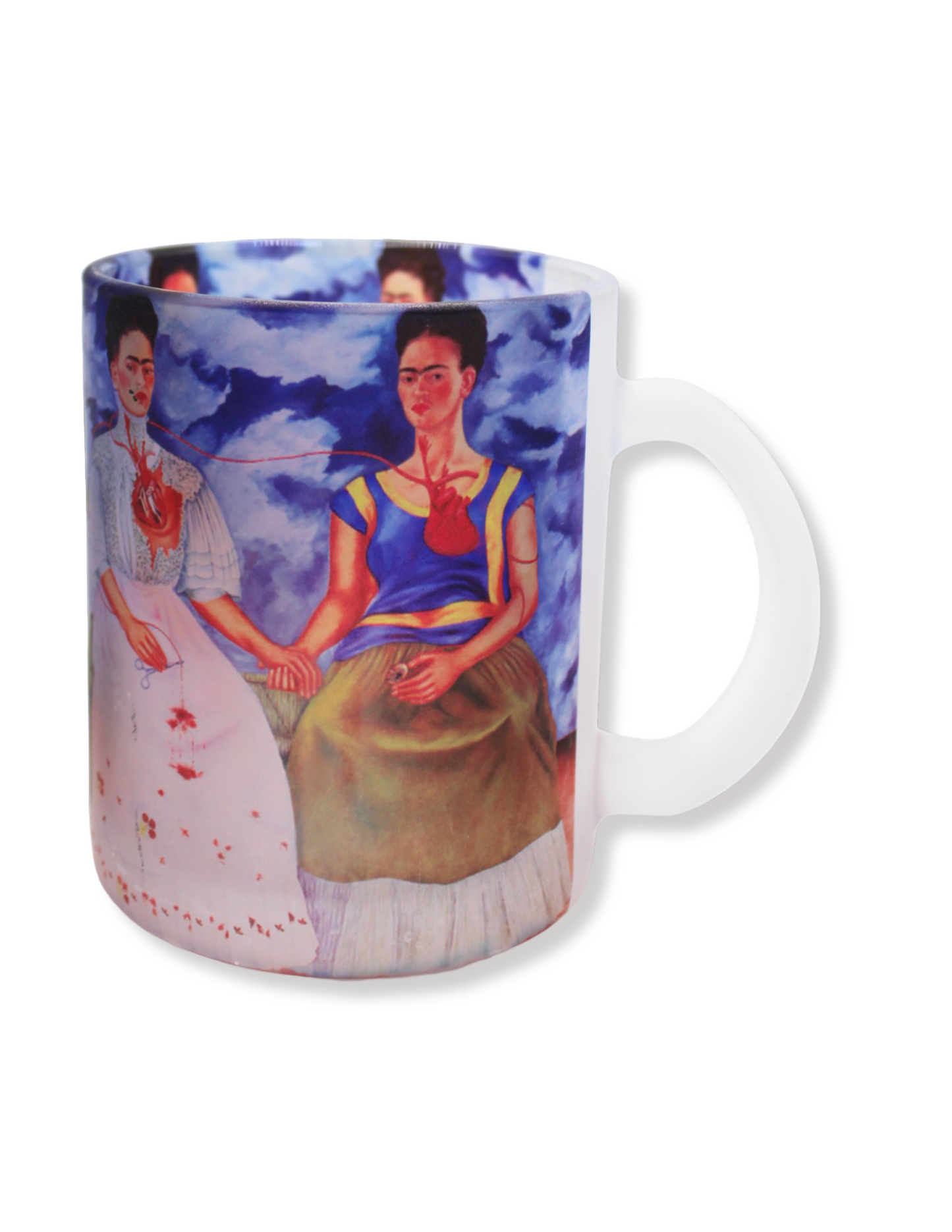 Taza De Vidrio Pintura Las Dos Fridas