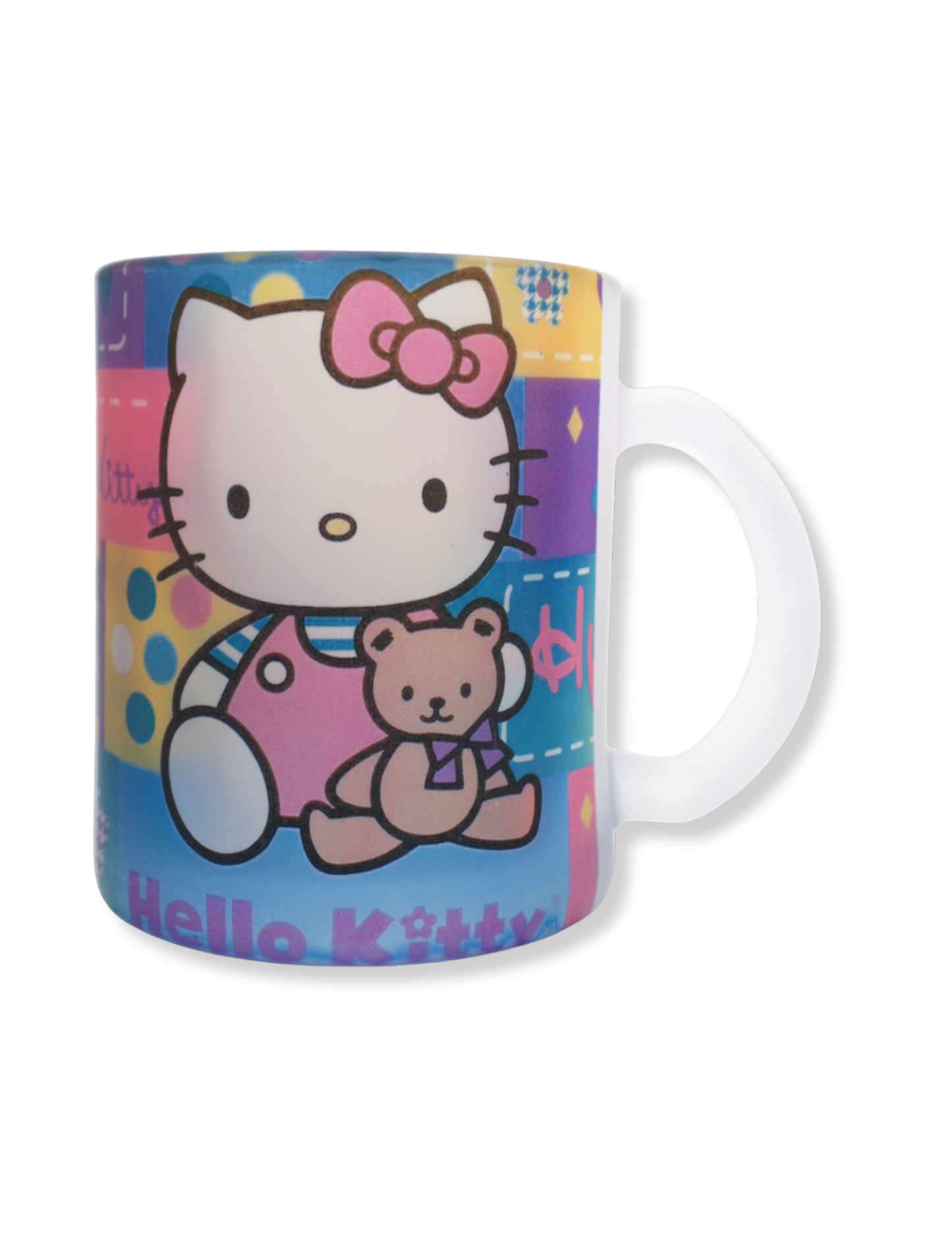 Taza De Vidrio Hello Kitty Rosa