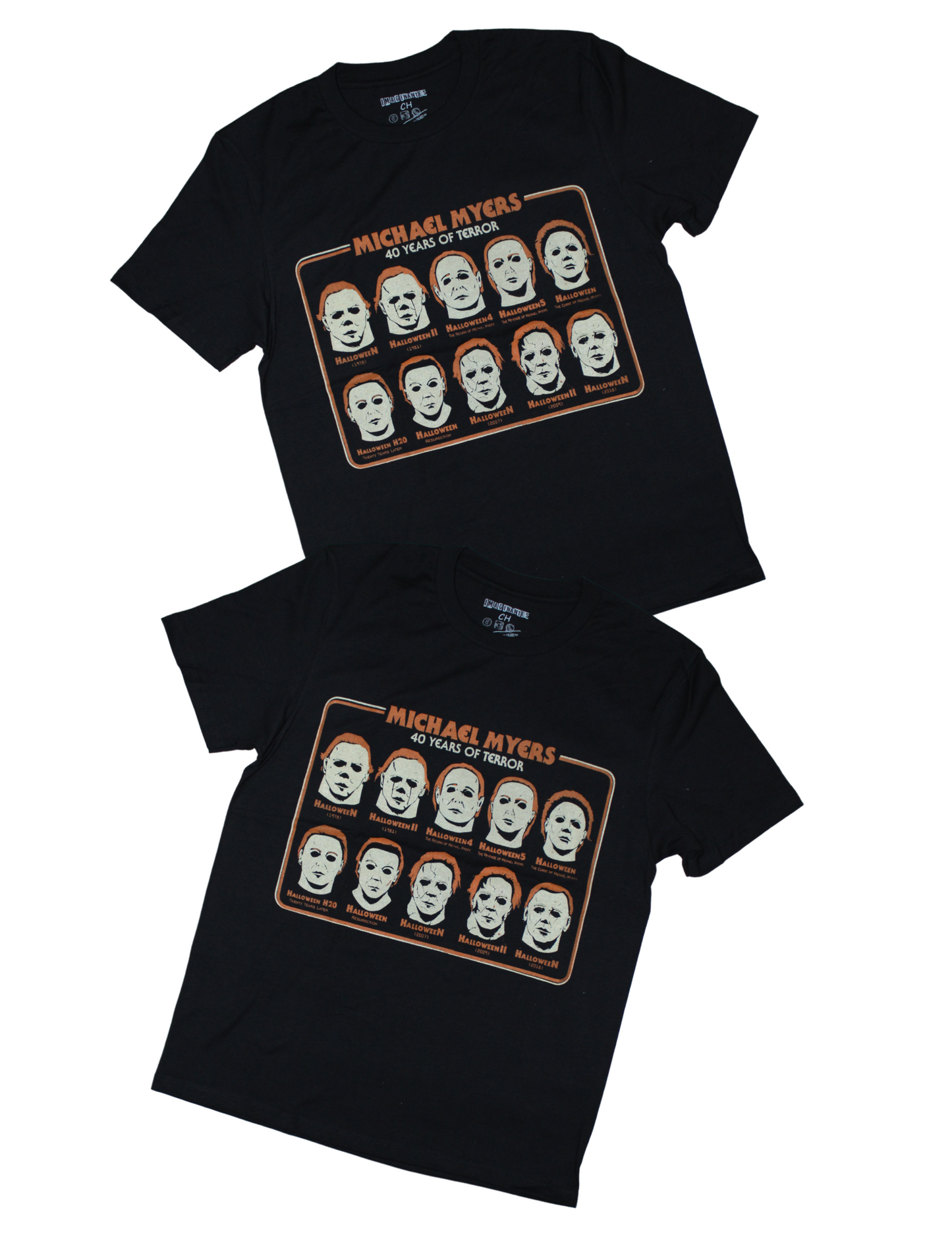 Playera Diseño Michael Myers Rostros Unisex