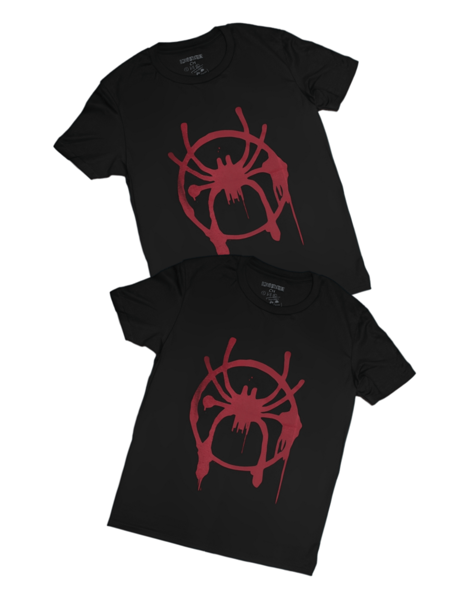 Playera Diseño Spiderman Negro Unisex