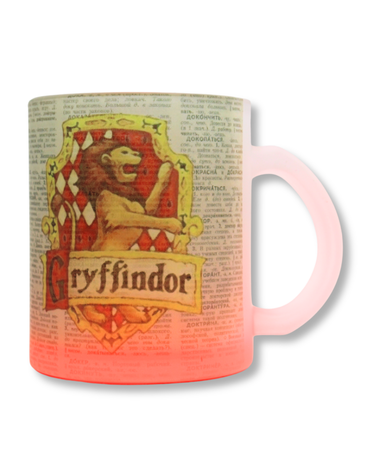Taza De Vidrio Casa Gryffindor Harry Potter