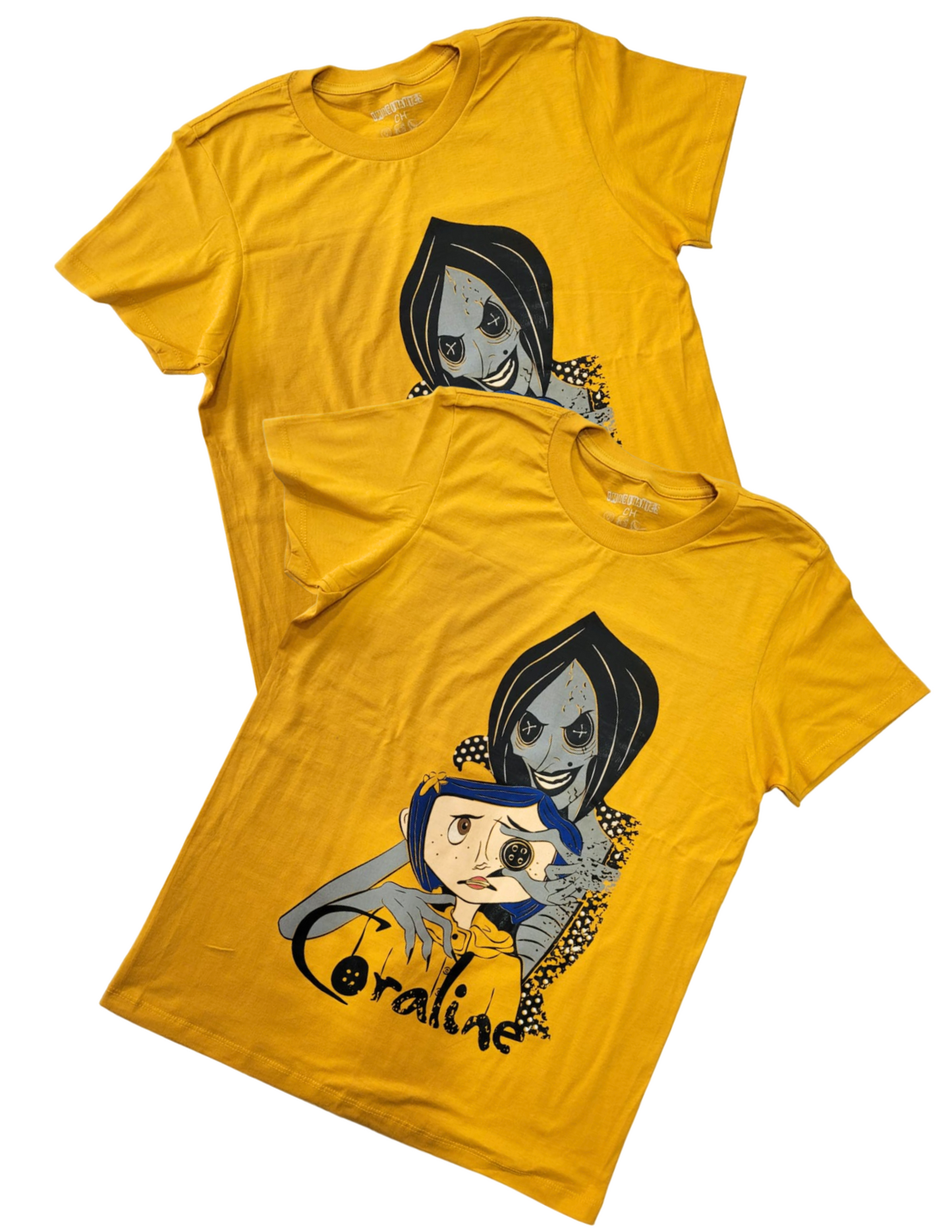 Playera Diseño Coraline y Bruja Unisex