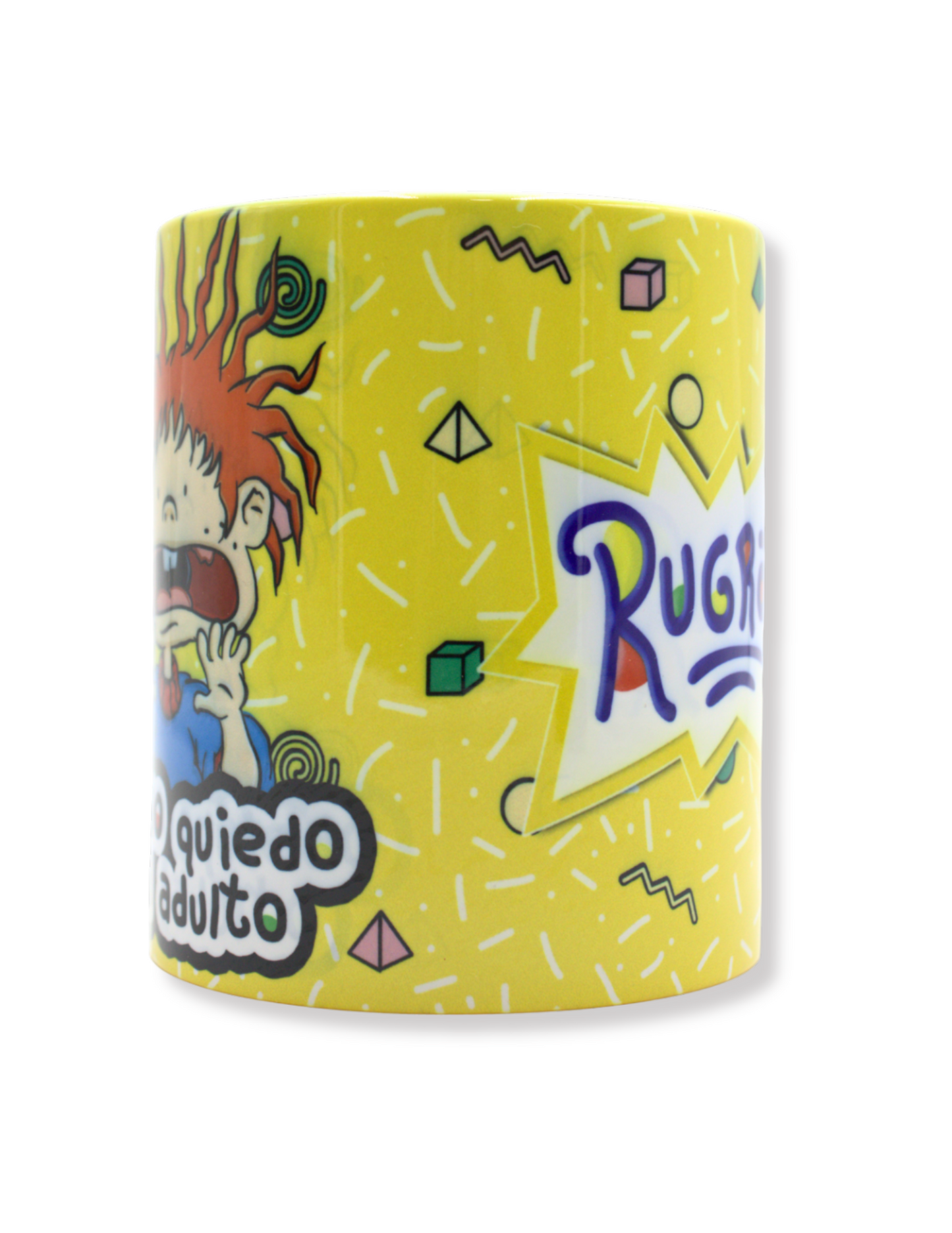 Taza De Cerámica Carlitos Amarillo De Los Rugrats