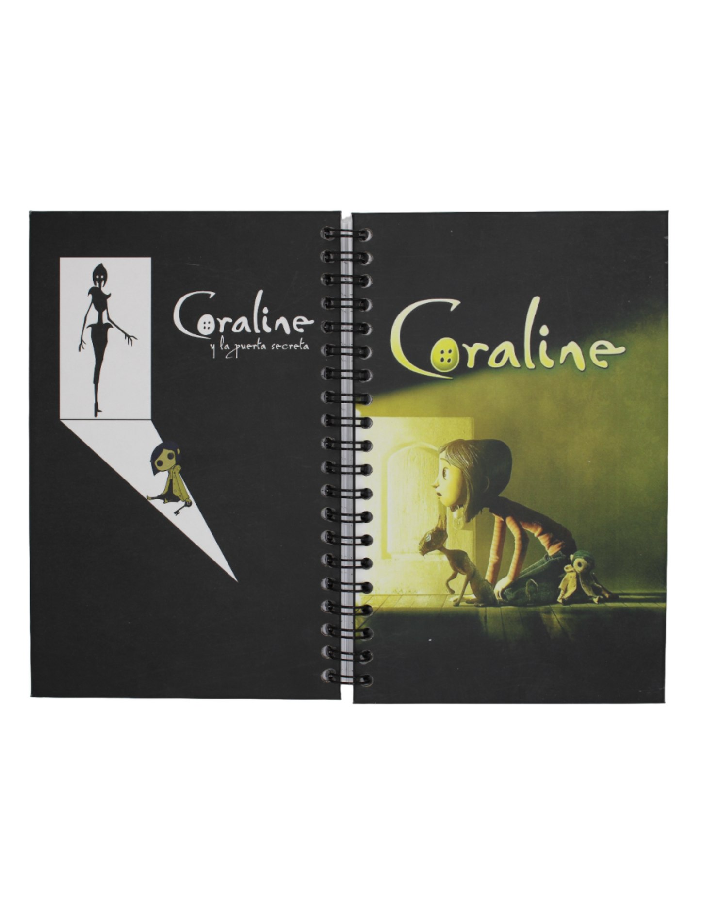 Cuadernos IMAGINANTES, Estilo Francés Con Diseño De Coraline Y La Puerta Secreta.