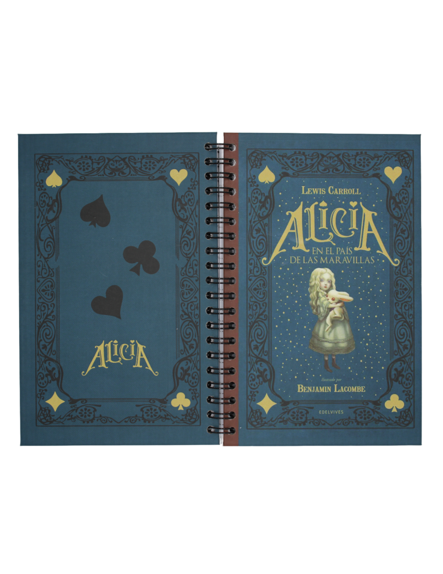 Cuadernos IMAGINANTES, Estilo Francés Con Diseño De Alicia En El País De Las Maravillas.