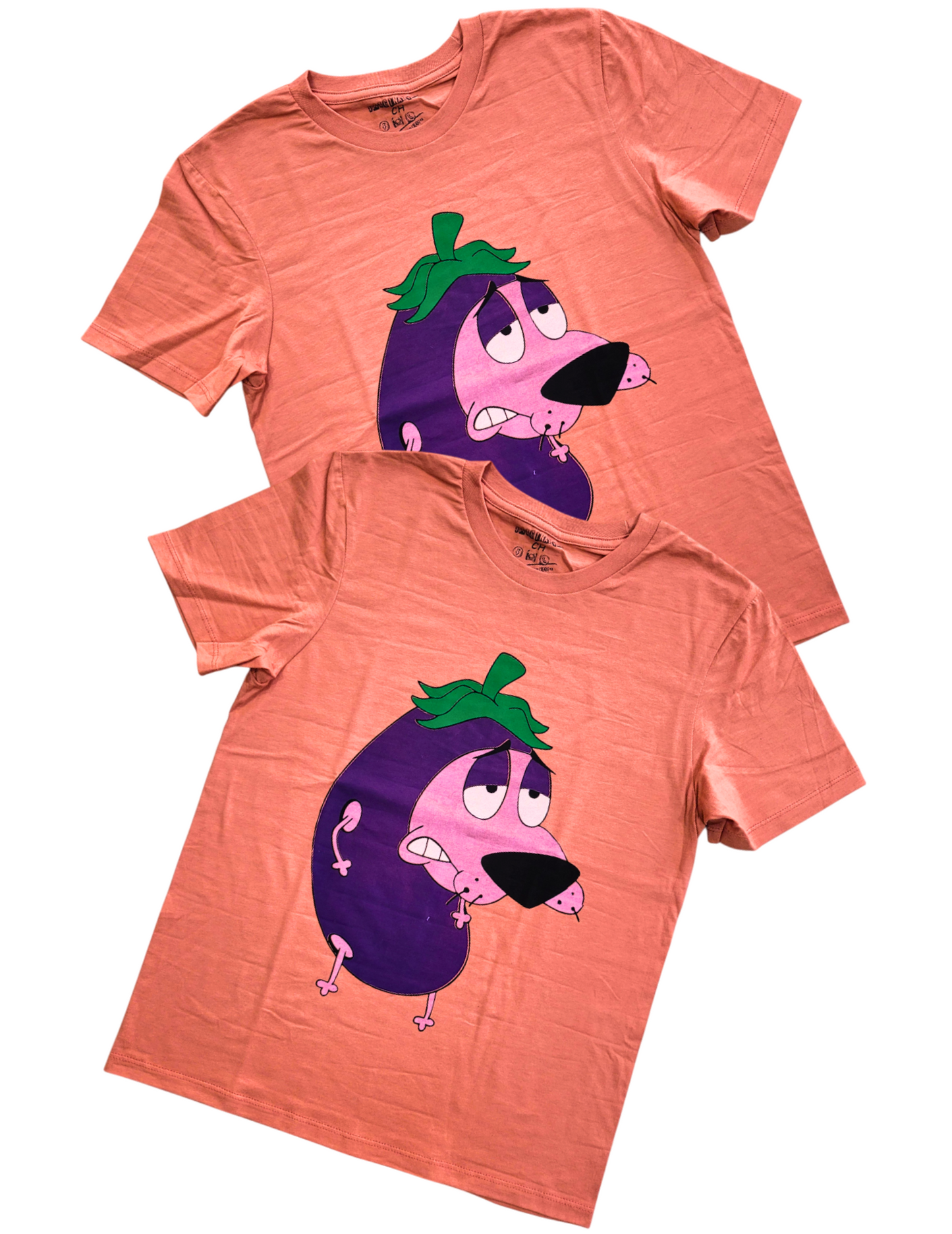 Playera Diseño Perro Coraje Berenjena Unisex