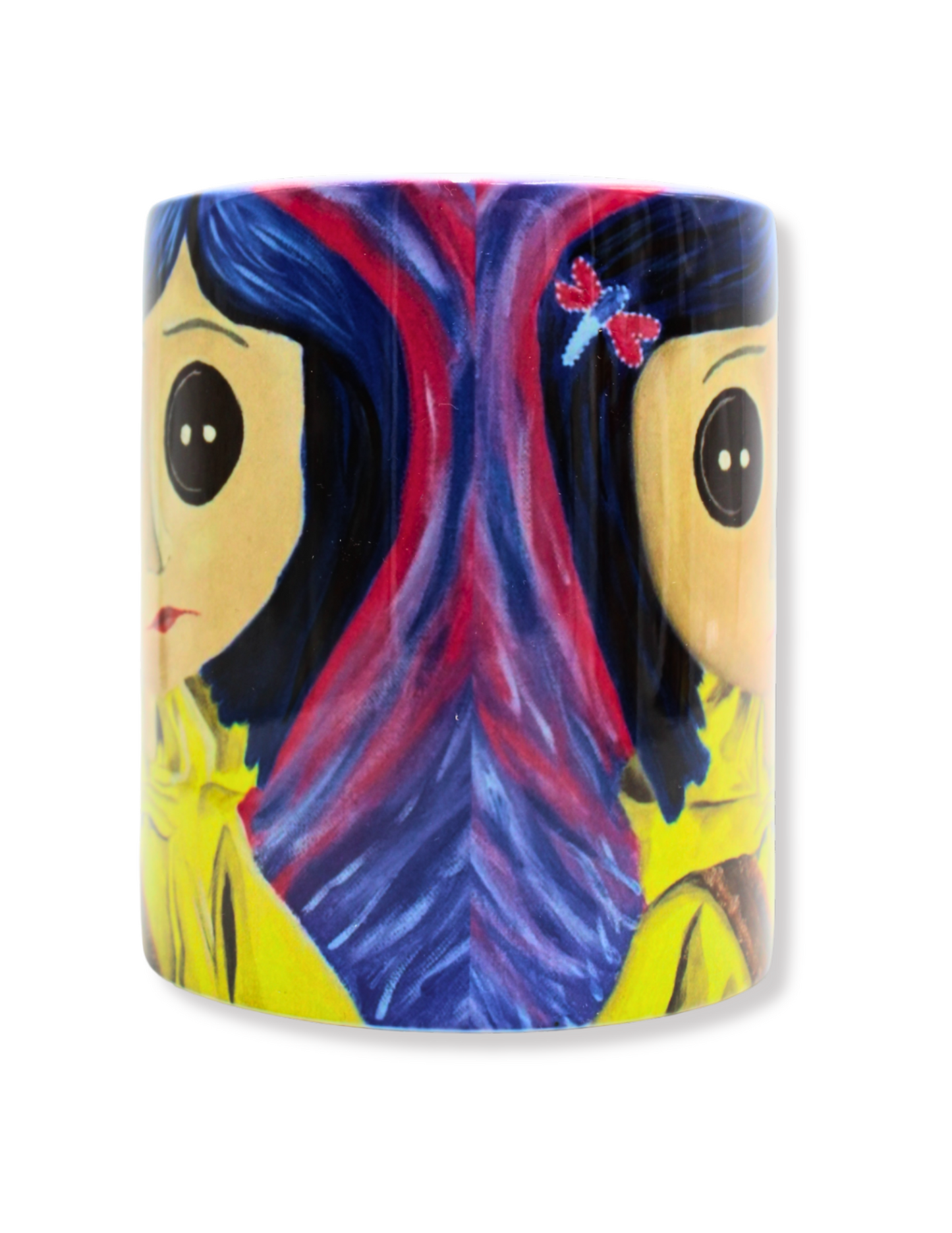 Taza De Cerámica Coraline Jones Botones