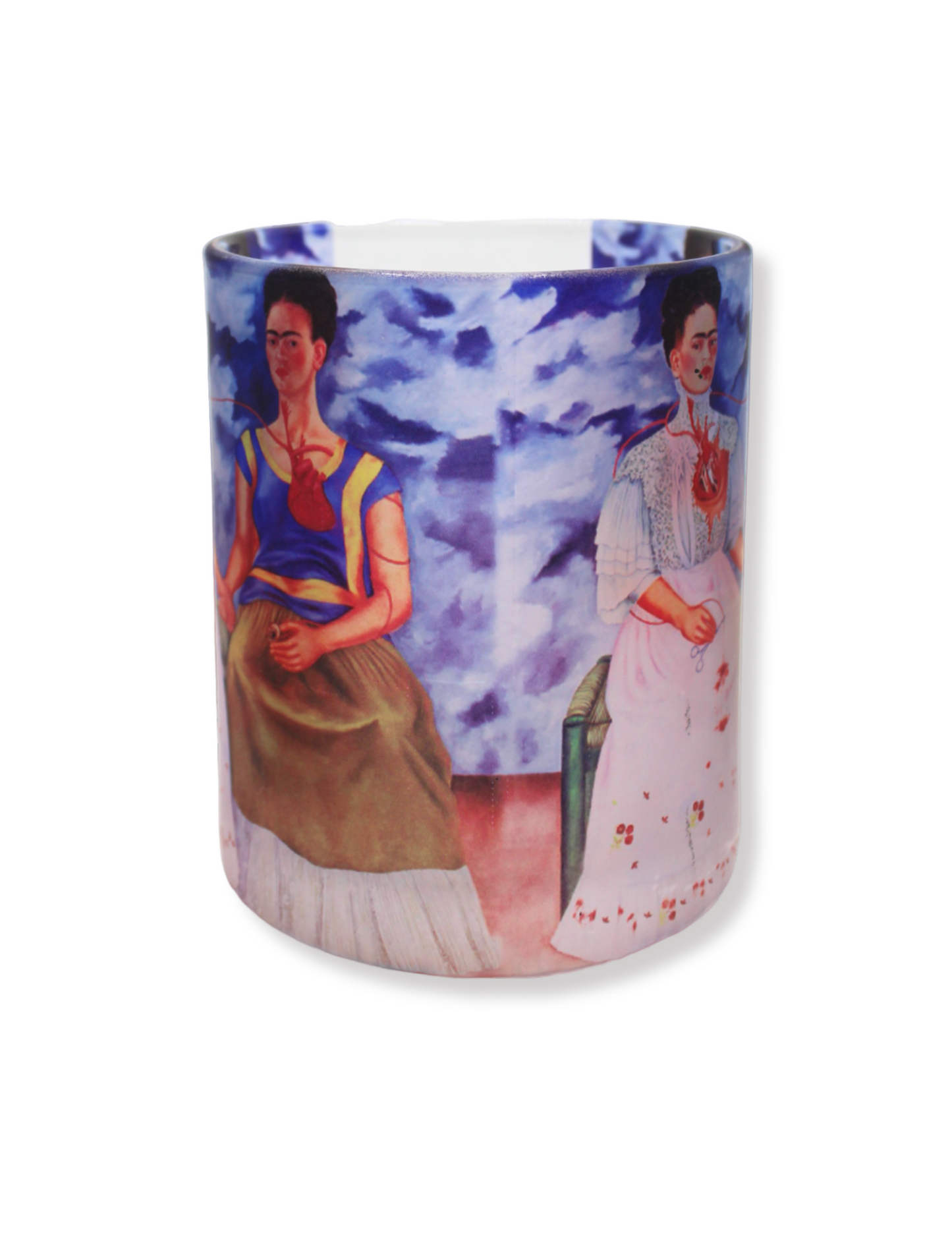 Taza De Vidrio Pintura Las Dos Fridas