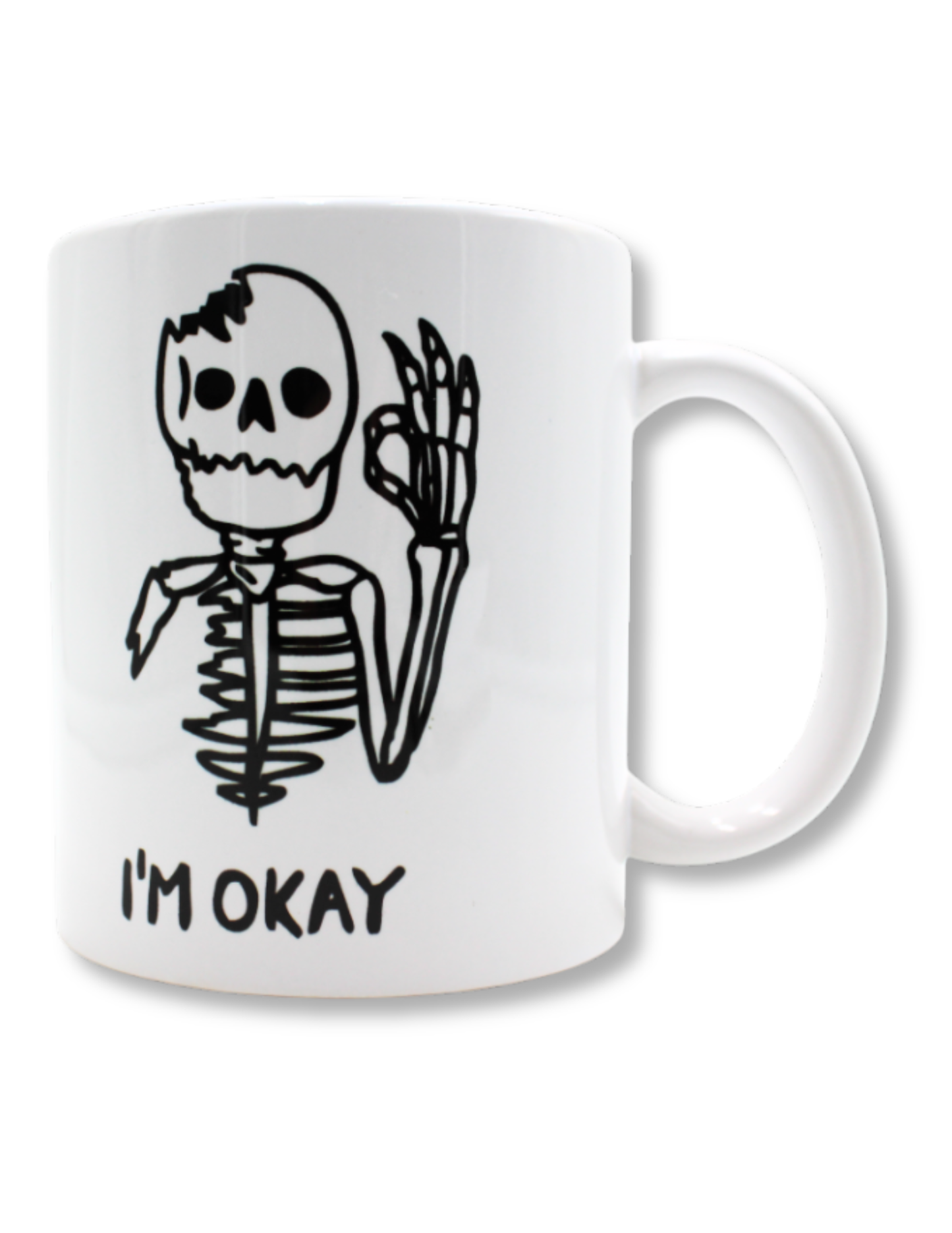 Taza De Cerámica Calavera I´m Okay