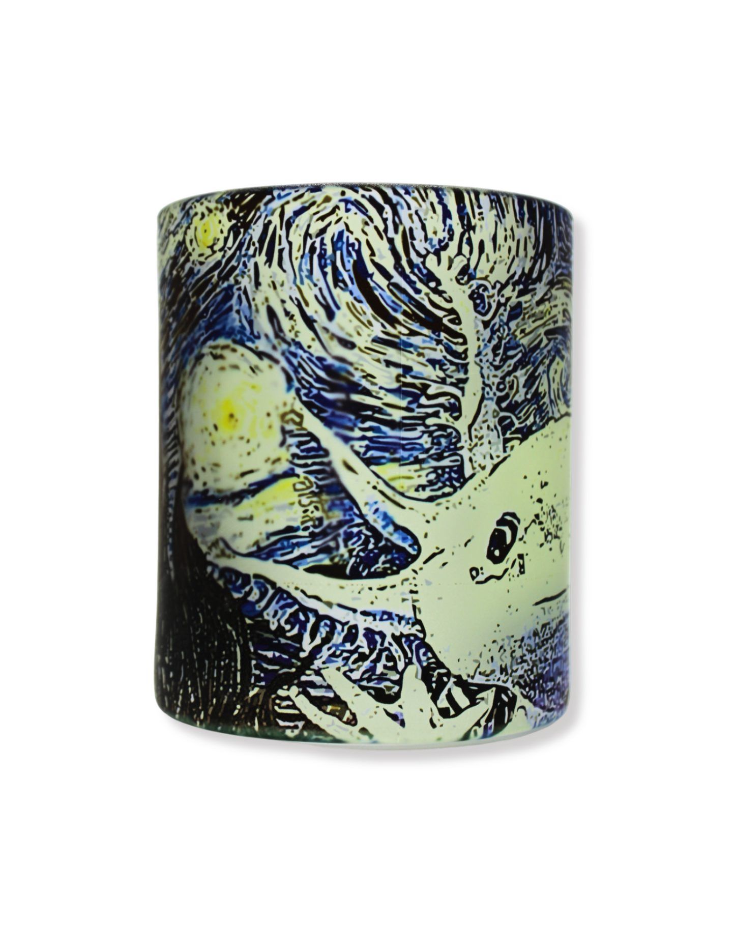 Taza De Vidrio Noche Estrellada De Ajolote