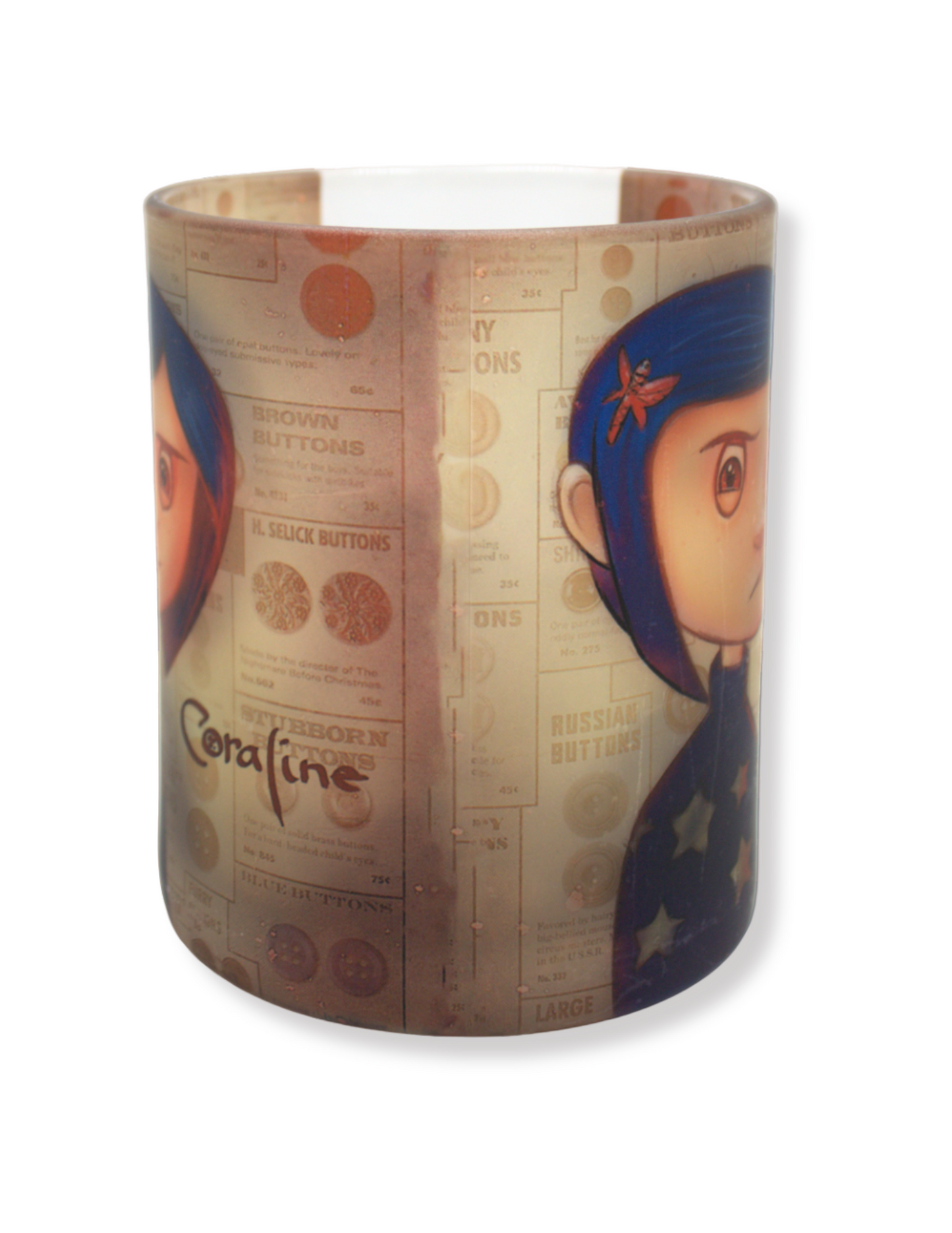 Taza De Vidrio Coraline Color Café