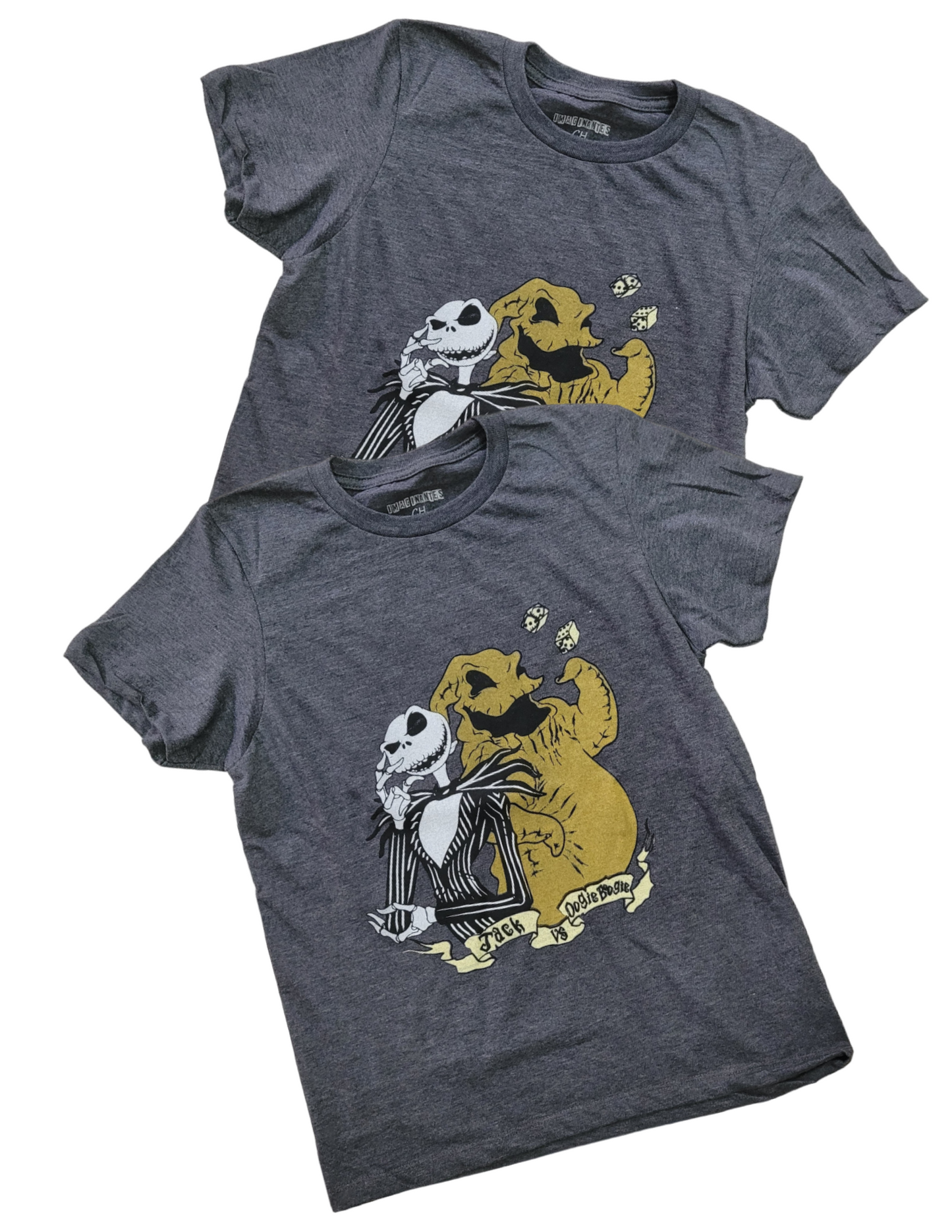 Playera Diseño Jack Skellington y Boogie Unisex