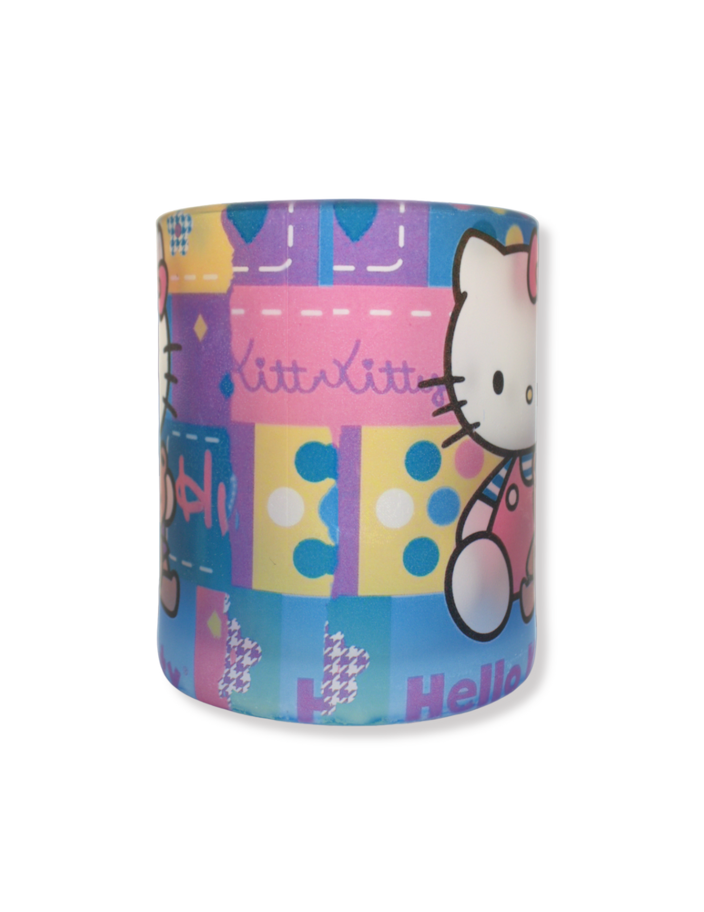 Taza De Vidrio Hello Kitty Rosa