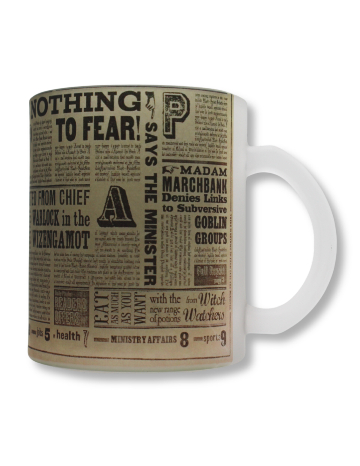 Taza De Vidrio Harry Periodico