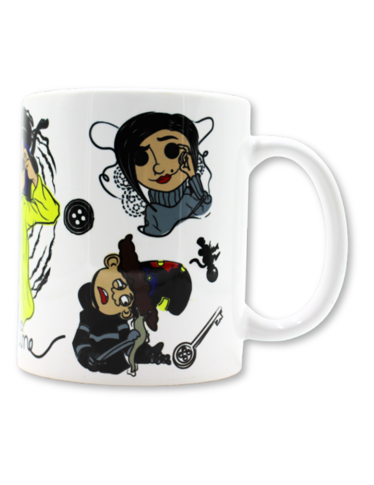 Taza De Cerámica Coraline Iconos