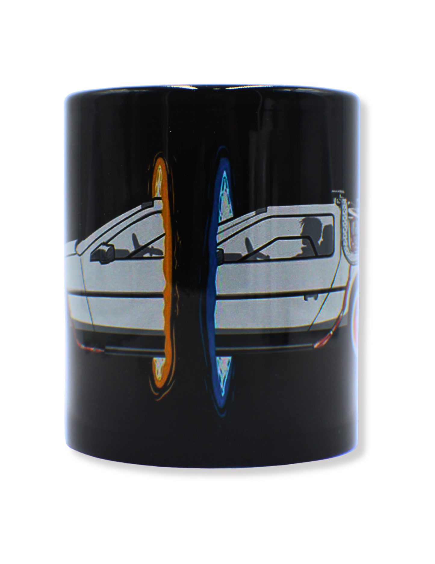 Taza De Negra Delorean Volver Al Futuro