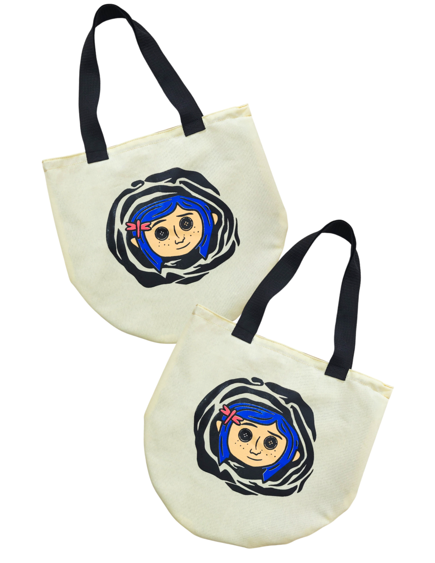 Totebag De Tela Con Diseño De Coraline