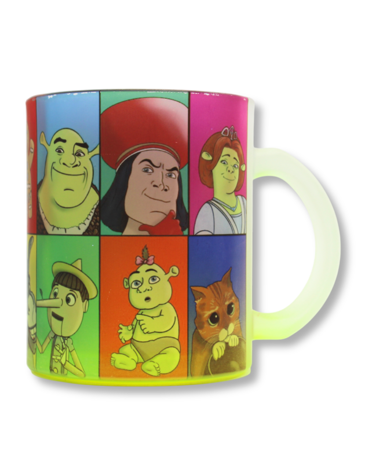 Taza De Vidrio Shrek Personajes