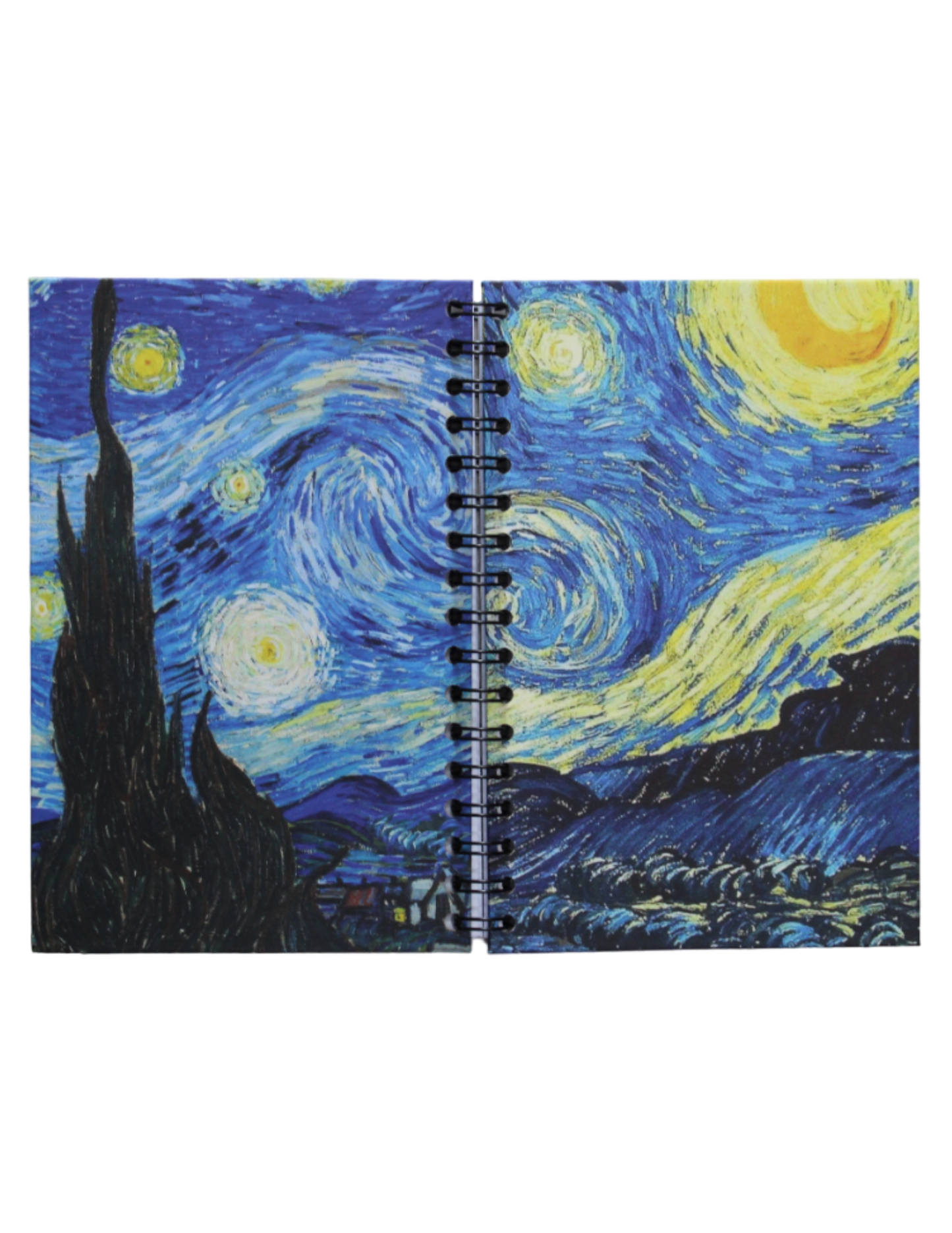 Cuadernos IMAGINANTES, Estilo Francés Con Diseño De La Noche Estrellada.