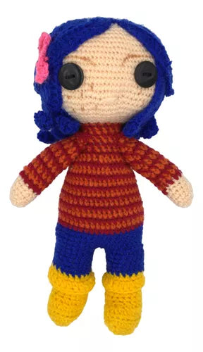 Muñeca Coraline Y La Puerta Secreta De Crochet.