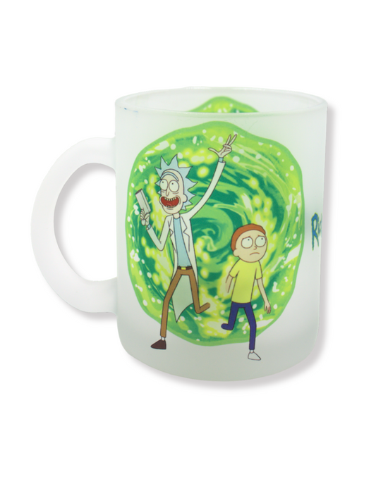 Taza De Vidrio Rick and Morty